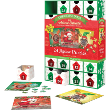 Adventi naptár puzzle: Karácsonyi kutyák 24x50 darab puzzle, kirakós