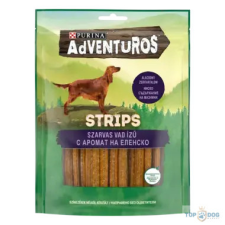 ADVENTUROS Strips kutya jutalomfalat szarvas 90gr jutalomfalat kutyáknak