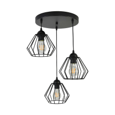 Adviti Waya függeszthető lámpatest AD-LD-6264BE27M, E27, 3 x 60W, fekete világítás