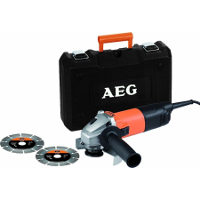 AEG WS 8-125SK sarokcsiszoló koffer+2DB GYÉMÁNTTÁRCSA sarokcsiszoló