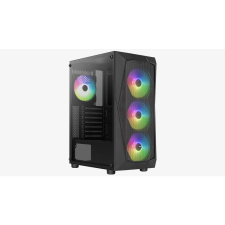 Aerocool Falcon Edzett Üveg ARGB Számítógépház - Fekete (ACCM-PV41143.11) számítógép ház