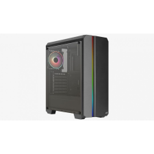  Aerocool Genesis ARGB A-BK-v2 Window Black számítógép ház