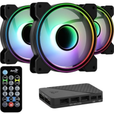 Aerocool Mirage 12 ARGB Pro 120mm 3db/csomag+Vezérlő+HUB PWM rendszerhűtő hűtés