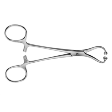  AESCULAP gombvégű kendő fogó - hajlított - tompa - 14 cm - BF464R gyógyhatású készítmény