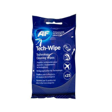 AF Tisztítókendő, képernyőhöz, alkoholmentes, nedves, 25 db, AF Tech-wipes (TTIAMTW025) tisztító- és takarítószer, higiénia