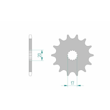 AFAM Acél Standard Első Láncszem 21203 - 520 egyéb motorkerékpár alkatrész