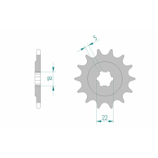 AFAM Acél Standard Első Láncszem 24201 - 520 egyéb motorkerékpár alkatrész