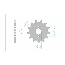 AFAM Acél Standard Első Láncszem 49102 - 420 egyéb motorkerékpár alkatrész