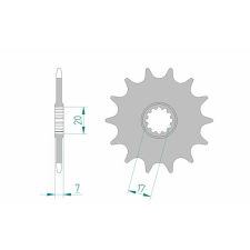 AFAM Acél Standard Első Láncszem 94107 - 415 egyéb motorkerékpár alkatrész