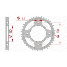 AFAM acél standard hátsó lánckerék 10235 - 428 egyéb motorkerékpár alkatrész