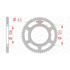 AFAM acél standard hátsó lánckerék 92114 - 420 egyéb motorkerékpár alkatrész