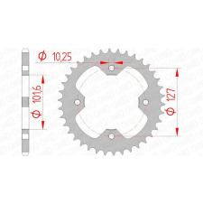 AFAM acél standard hátsó lánckerék 98500 - 520 egyéb motorkerékpár alkatrész