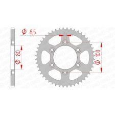  AFAM Acél Standard Hátsó Láncsor 80105 - 420 lánc, láncszett