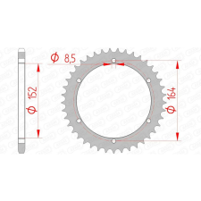 AFAM Acél Standard Hátsó Láncsorozat 12502 - 520 egyéb motorkerékpár alkatrész