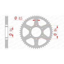 AFAM Acél Standard Hátsó Láncszerkezet 14200 - 428 egyéb motorkerékpár alkatrész