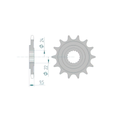 AFAM Első lánckerék Afam 15 fogú Honda CR 250 / CRF 450 egyéb motorkerékpár alkatrész