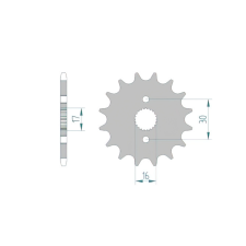 AFAM Első lánckerék Afam 420 / 13 fog CR 80 / 85 egyéb motorkerékpár alkatrész