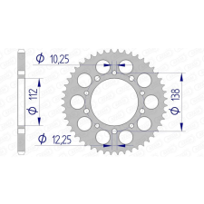 AFAM Ultra-Könnyű Alumínium Hátsó Láncszem 11509 - 520 egyéb motorkerékpár alkatrész