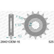 AFAM zajmentes acél első lánckerék 28401 - 525 egyéb motorkerékpár alkatrész