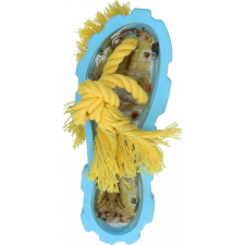 afp Kutya rágójáték kék cipő sárga  kötéllel kutyajáték játék kutyáknak