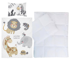  Afrika állatai bambuszos ovis ágynemű szett (welcome szürke) babaágynemű, babapléd