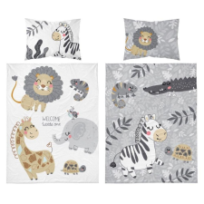  Afrika állatai bambuszos ovis ágynemű (welcome szürke) babaágynemű, babapléd