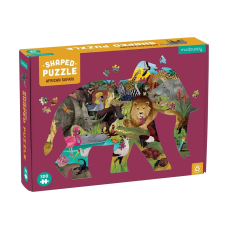  Afrikai szafari elefánt alakú puzzle - 300 darabos puzzle, kirakós