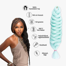 Afro szintetikus 100% kanekalon haj 120g - menta póthaj