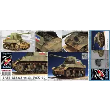  AFV-Club M3A3 with Pak 40 (Yugoslav) 1:35 (DH96001) makett