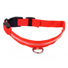  AG232 ledes világító nyakörv 34-42cm piros nyakörv, póráz, hám kutyáknak