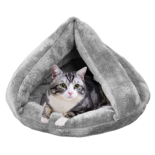 AG602D kutyaágy macska szürke 33X35X45cm szállítóbox, fekhely macskáknak