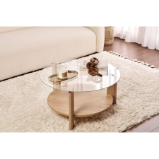 AG Dohányzóasztal Clara - Sapphire Oak, Transparent bútor