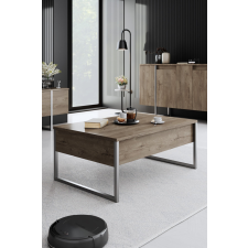 AG Dohányzóasztal Luxe - Walnut, Silver bútor