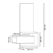 AG Előszobafal Stella bútor