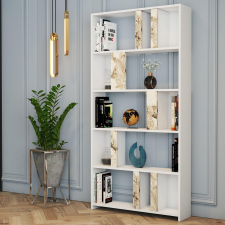 AG Könyvespolc Lima - Fehér Marble bútor