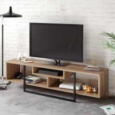 AG TV szekrény Asal (150) - Walnut, Black bútor