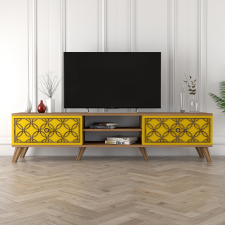 AG TV szekrény Class - Walnut, Yellow bútor