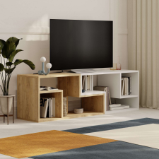 AG TV szekrény Glis - Sapphire Oak, White bútor