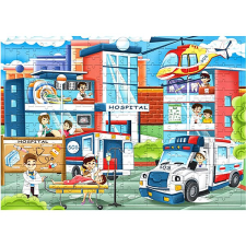 AGA4KIDS Gyermek kirakó, kórház 172 darab puzzle, kirakós