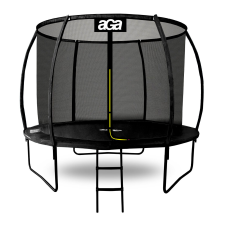 AGA Trambulin belső védőhálóval létrával 305 cm Aga SPORT EXCLUSIVE MRPU1010BLACK - Fekete trambulin szett