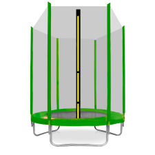 AGA Trambulin külső védőhálóval 150 cm AGA SPORT TOP - Világos zöld trambulin szett