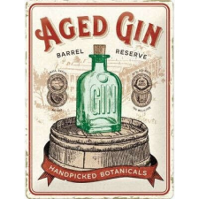 Aged Gin Barel Fémtábla dekoráció