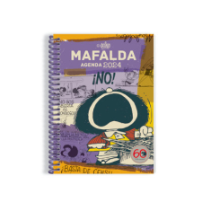  AGENDA 2024 MAFALDA PARA LA MUJER ANILLADA VIOLETA – QUINO idegen nyelvű könyv
