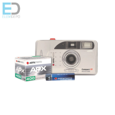 Agfa Analog fényképezőgép set +( 2 APX400-36 film, tok, elem) fényképező