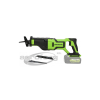 AGR-074 Orrfűrész akkumulátoros Greenworks GD24RS 24v, vmélység fa: 210mm, fém: 20mm, akku-töltő nélkül