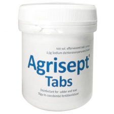  Agrisept tabletta 100 db fertőtlenítőszer fejőházi és tőgybimbófertőtlenítés céljára haszonállat felszerelés