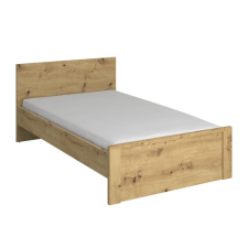  Ágy, 120x200, artisan tölgy, AIRON ágy és ágykellék