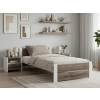  Ágy IKAROS DOUBLE 80 x 200 cm, fehér/trüffel tölgy Ágyrács: Léces ágyrács, Matrac: Deluxe 10 cm matrac