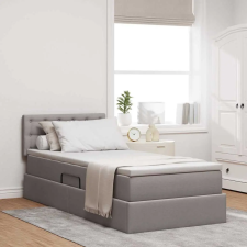  Ágy tárolóval és matraccal Tópszínű 100 x 200 cm Faanyag ágy és ágykellék