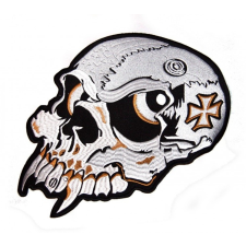  Agyaras koponya hátfelvarró, nagyméretű ajándéktárgy